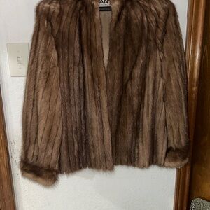 Vintage Authentic Mink Fur Jacket by Avanti - Sanger Harris tag
